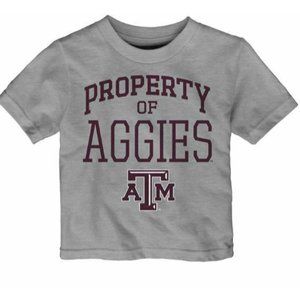 NCAA Youth Outerstuff "Team Property" Short Sleeve Tee Texas A & M Aggies‎ 12mth